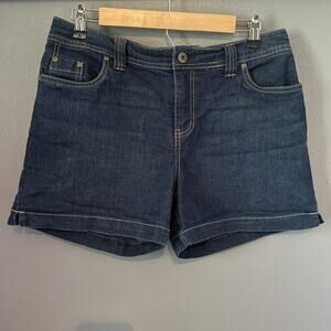 These womens blue denim shorts